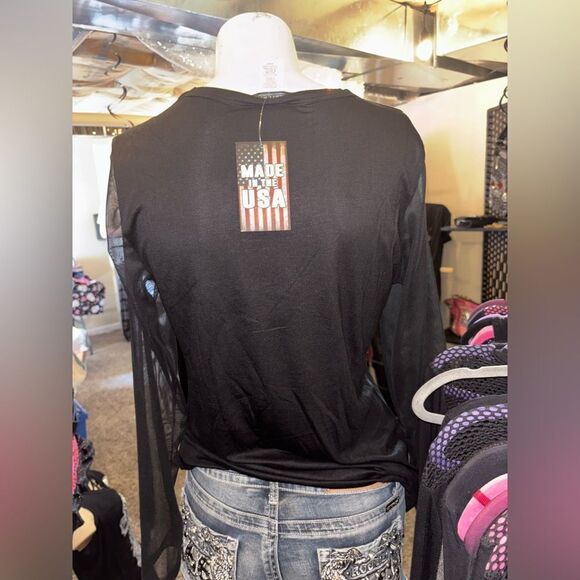 Liberty Wear Route 66 Mesh LS Foil Top - Picture 4 of 5